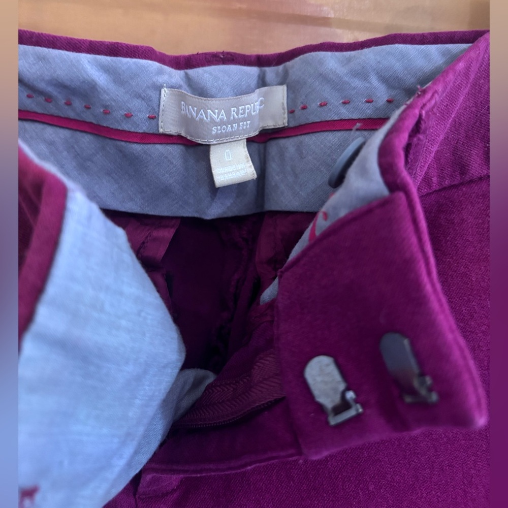 Banana Republic Burgundy Trousers
